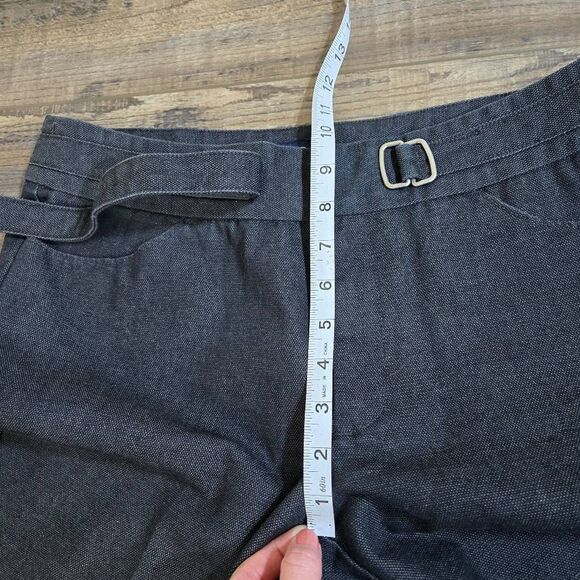 GAP jeans size women's 10 dark heavy denim built in belt straight leg vintage - Picture 8 of 10